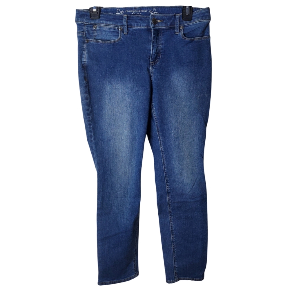 🦋Christopher & Banks Petite Modern Fit 5 Pocket Jeans
